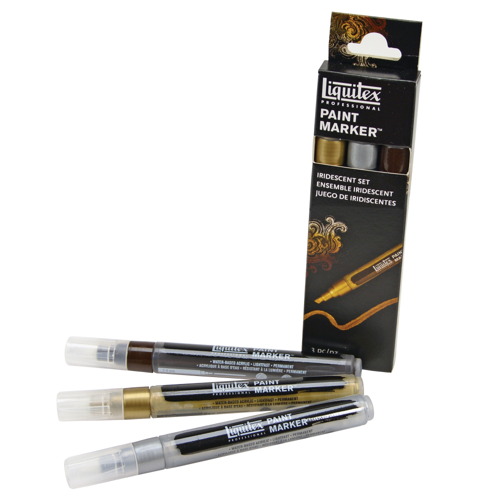 Liquitex Professional Acrylic Marker Set- 3x2mm - Iridescents