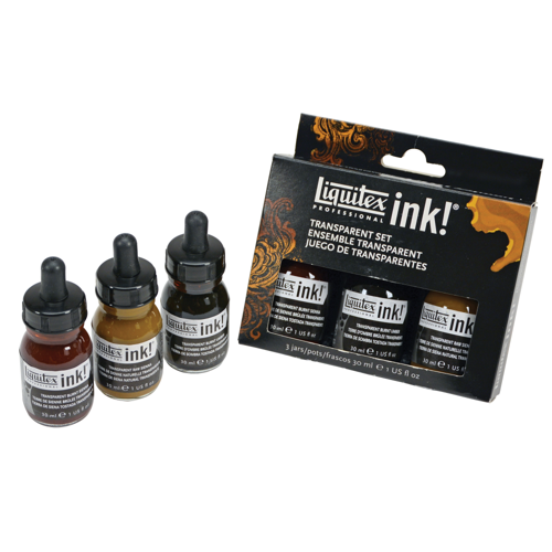 Liquitex Professional Acrylic Ink Set- 3X30ml - Transparents