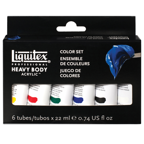 Liquitex Professional Heavy Body Acrylic Set - 6x22ml - Classics