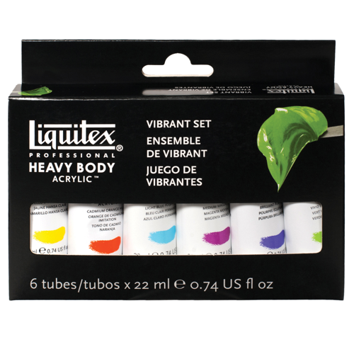 Liquitex Professional Heavy Body Acrylic Set - 6x22ml - Vibrants