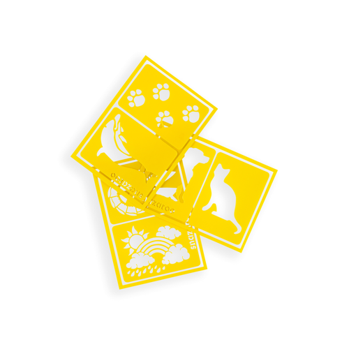 Snazaroo Rainbow Stencils - Set of 6 - Universal