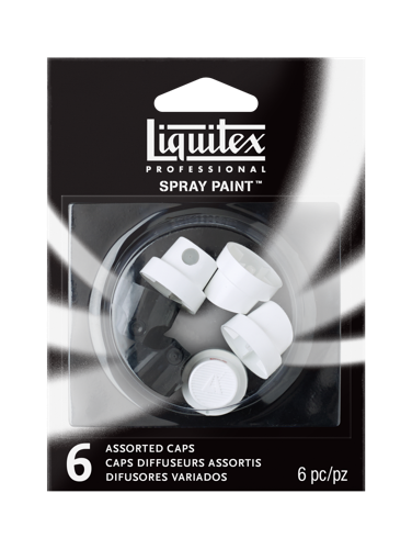 Liquitex Professional Spray Paint 6 X Assorted Caps