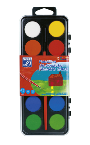 Lefranc Bourgeois Kids Gouache Discs x12 