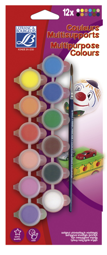 Lefranc Bourgeois Kids Acrylic Set - 12x5ml Pots 