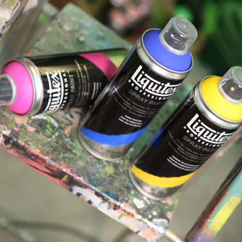 Liquitex Professional Spray Paint 6 X Assorted Caps