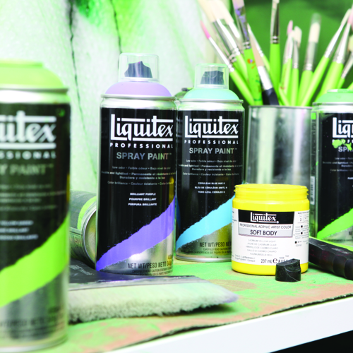 Liquitex Professional Spray Paint 6 X Assorted Caps