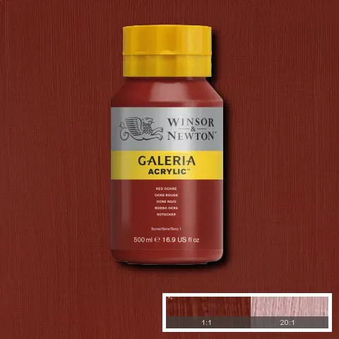Winsor & Newton Galeria Acrylic Red Ochre 500ml