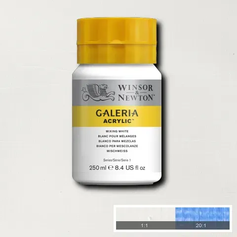 Winsor & Newton Galeria Acrylic Mixing White 250ml