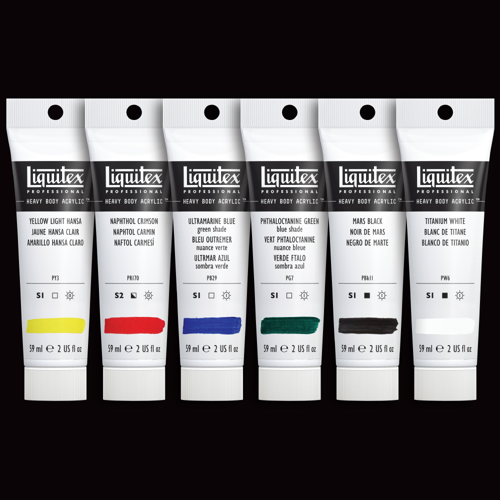 Liquitex Professional Heavy Body Acrylic Set - 6x59ml - Classics