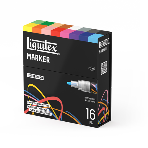 Liquitex Marker 16x2mm Set - Expression