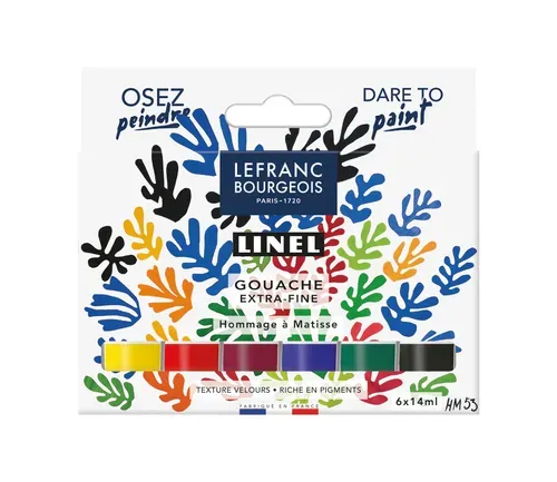 Lefranc Bourgeois Linel Gouache Extra-Fine Set 6x14ml Matisse