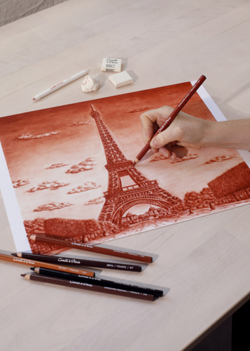 Conté à Paris Drawing Pencil Sanguine Round