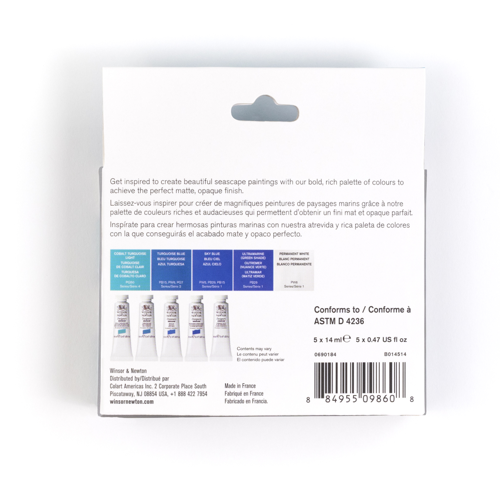 Winsor & Newton Designers Gouache Seascape Set 5x14ml Tubes