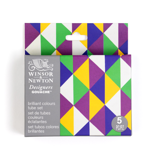 Winsor & Newton Designers Gouache Brilliant Set 5x14ml Tubes