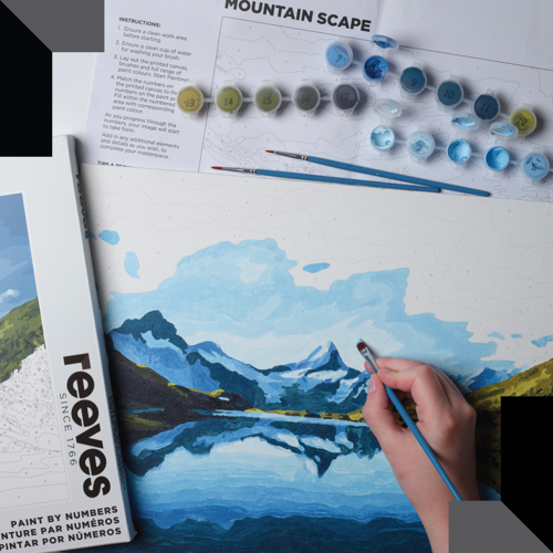 reeves Paint By Numbers 12x16 Inch Mountain
