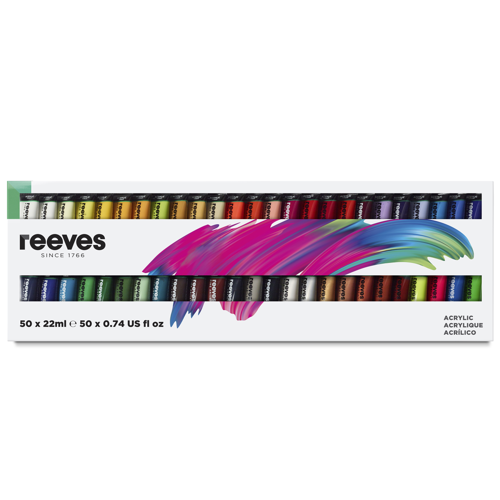 reeves Acrylic Colour 50x22ml Set