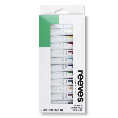 reeves Acrylic Colour 12x12ml Set