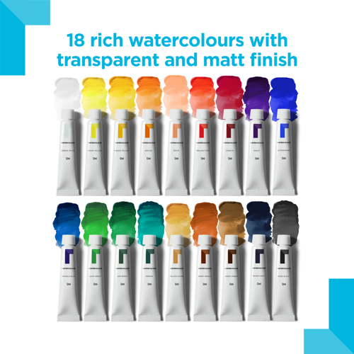 reeves Watercolour 18x12ml Set