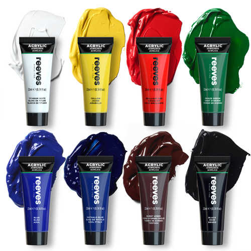 reeves Acrylic Colour 8x22ml Set
