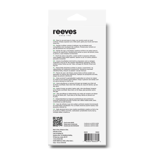 reeves Acrylic Colour 12x12ml Set