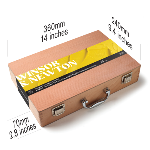 Winsor & Newton Galeria Acrylic Colour Wooden Box Set 15pc
