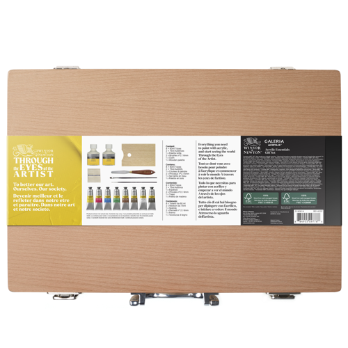 Winsor & Newton Galeria Acrylic Colour Wooden Box Set 15pc