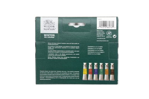 Winsor & Newton Winton Oil Colour 6x21ml Tube Set