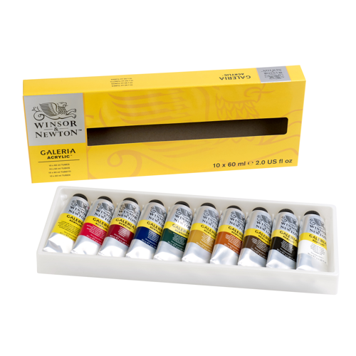 Winsor & Newton Galeria Acrylic Galeria 10x60ml Tube Set