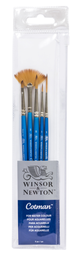 Winsor & Newton Cotman Short Handle Brush 5 Pack