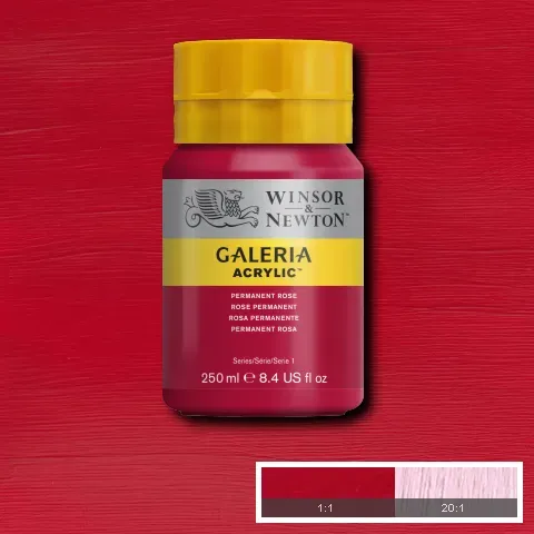 Winsor & Newton Galeria Acrylic Permanent Rose 250ml