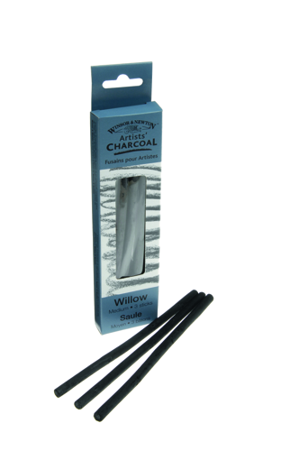 Winsor & Newton Artists' Willow Charcoal - Medium 3 Sticks