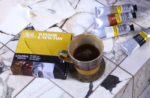 Winsor & Newton Galeria Acrylic Colour 5x60ml Tubes Metallic Set