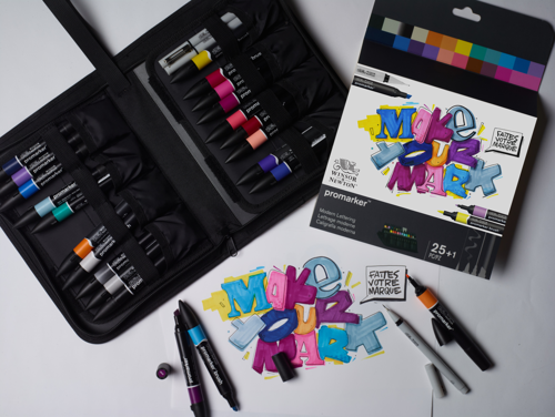 Winsor & Newton Promarker Mixed Set Brush Lettering Wallet