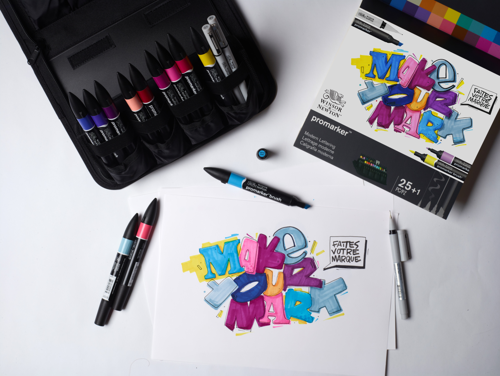 Winsor & Newton Promarker Mixed Set Brush Lettering Wallet