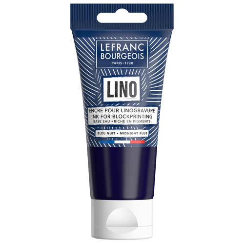 Lefranc Bourgeois Water-Based Block Printing Ink Night Blue 75ml