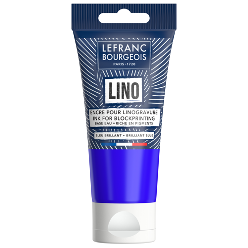 Lefranc Bourgeois Water-Based Block Printing Ink Brilliant Blue 75ml