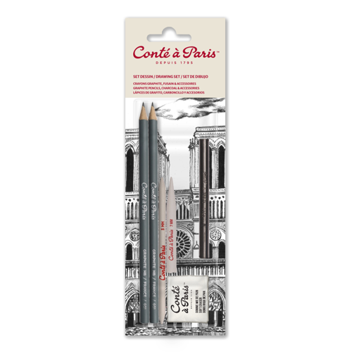 Conté à Paris Drawing set, blister card