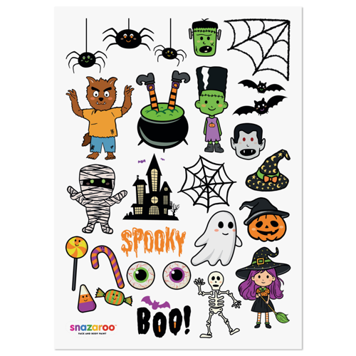 Snazaroo Cute Halloween Tattoos