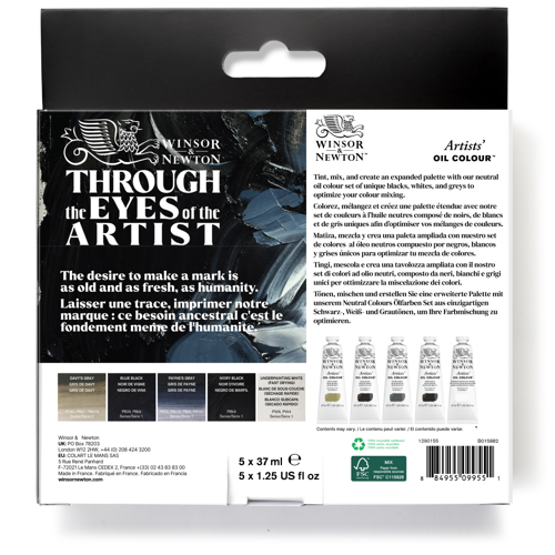Winsor & Newton Artists Oil Colour Neutral Set x5 ROW