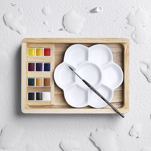 Lefranc Bourgeois Fine Watercolour Set of 12 Half Pans