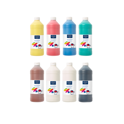 Lefranc Bourgeois Kids Poster Paint Set - 8x1L 