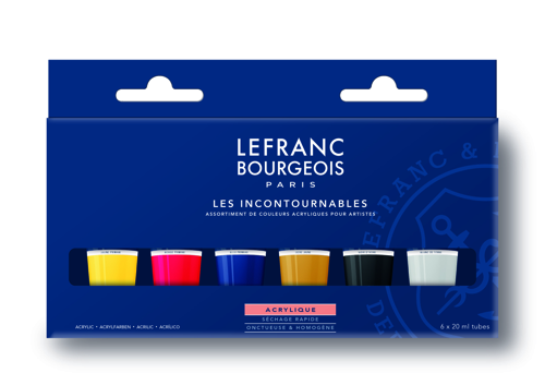Lefranc Bourgeois Fine Acrylic Set - The Must-Haves 6x20ml