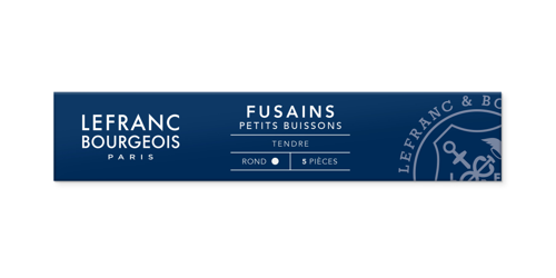 Lefranc Bourgeois Charcoal Medium Hard Round Set of 5