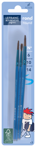 Lefranc Bourgeois Kids Pony Brush Set - Round No6/10/14