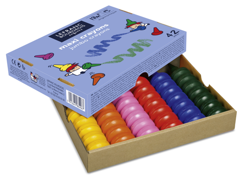 Lefranc Bourgeois Kids School Pack - Jumbo Crayons x42