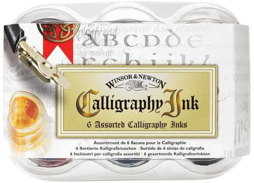 Winsor & Newton Calligraphy Inks - Calligraphy Ink 6 Assorted Set