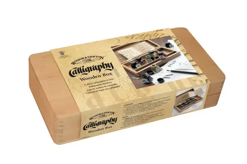 Winsor & Newton Calligraphy Wooden Box Set - With Drawing Inks
