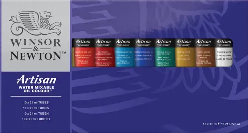 Winsor & Newton Artisan Water Mixable Oil Colour 10x21ml Tube Set