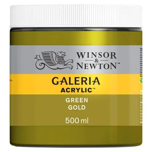 Winsor & Newton Galeria Acrylic Green Gold 500ml