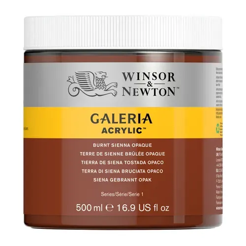 Winsor & Newton Galeria Acrylic Burnt Sienna Opaque 500ml